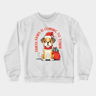 Santa Paws Christmas Dog Crewneck Sweatshirt